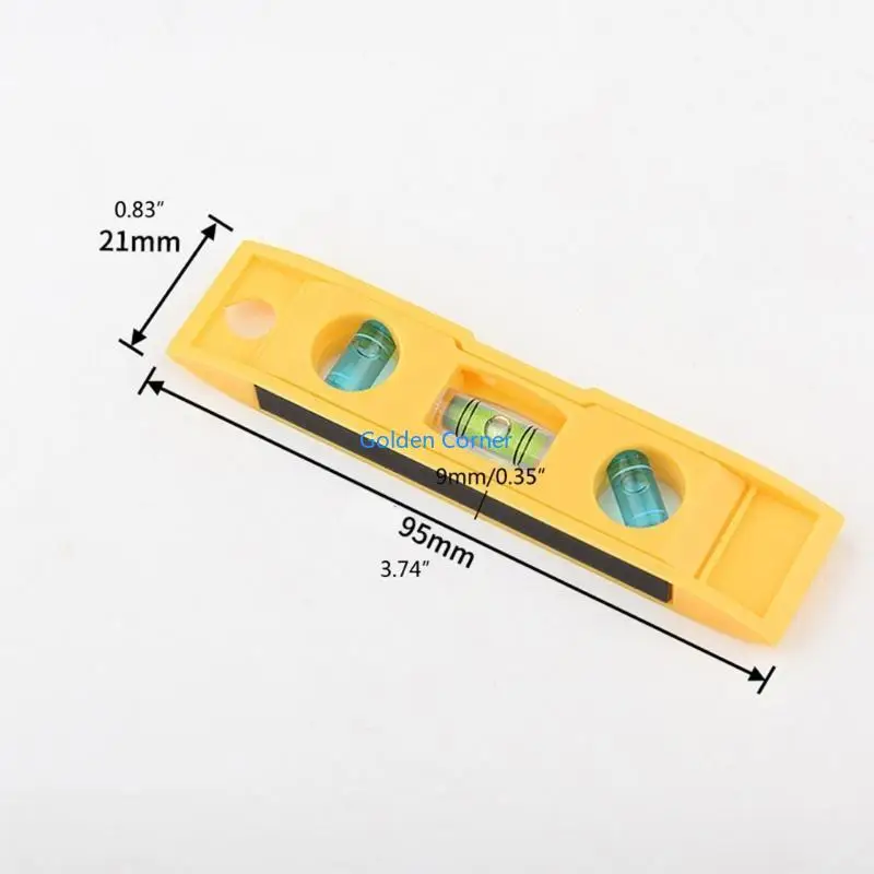 E15d Small Torpe Do Level Mini Spirit Level Magnetboot Level Ziegellinie Lineal Lineal