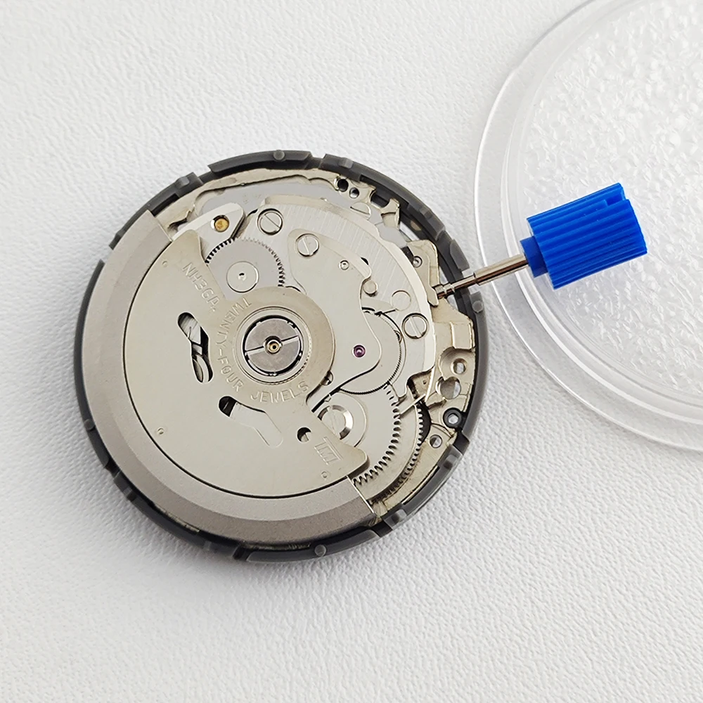 Japan Genuine NH36 Movement 24 Jewels Automatic Movement Crown 3.8 O'Clock NH36 Watch Parts Stem Set