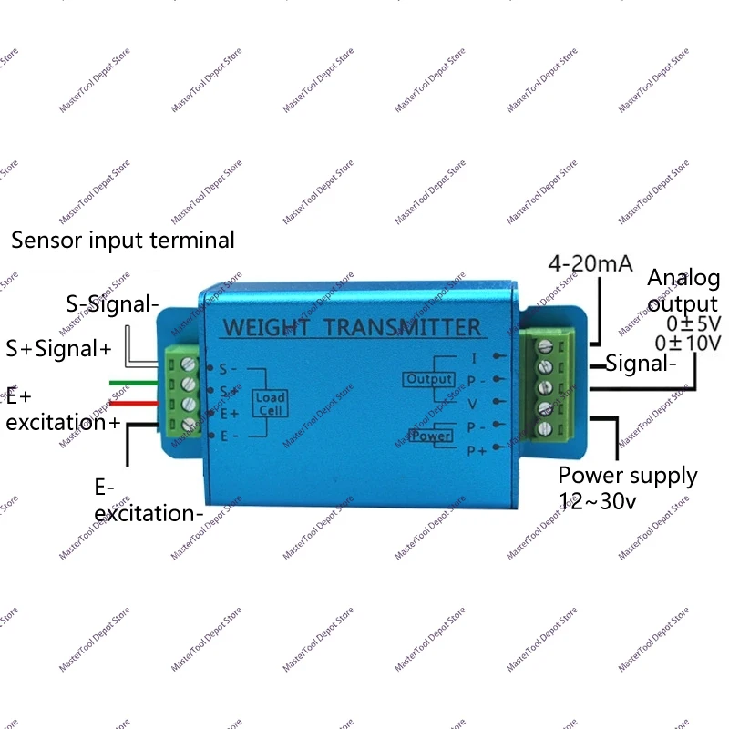 PLC Analog Quantity Transmitter 4-20mA Weight Measurement 0-10V Signal Amplifier 5V High-precision Weighing Sensor