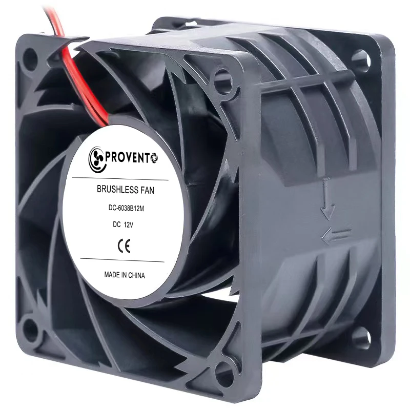 1pc 60x60x38mm 4000RPM 6038 12V 24V Dual Ball 3D Printer Cooler Fan 60mmx38mm Brushless DC Motor Cooling Fa