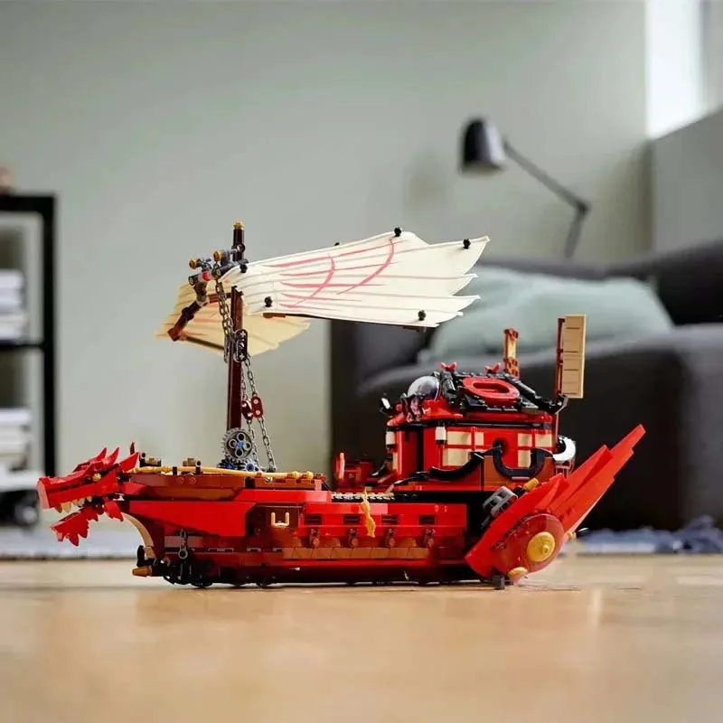 1781 pcs Destiny Bounty Ship Building Blocks Dragon Boat Monastery Bricks Toys For Boy Children Birthday Gifts Compatible71705