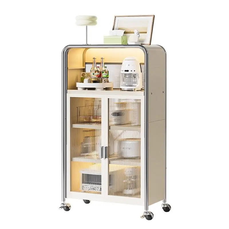 Multi-layer bowl cabinet floor-to-ceiling side cabinet, multi-functional storage cabinet