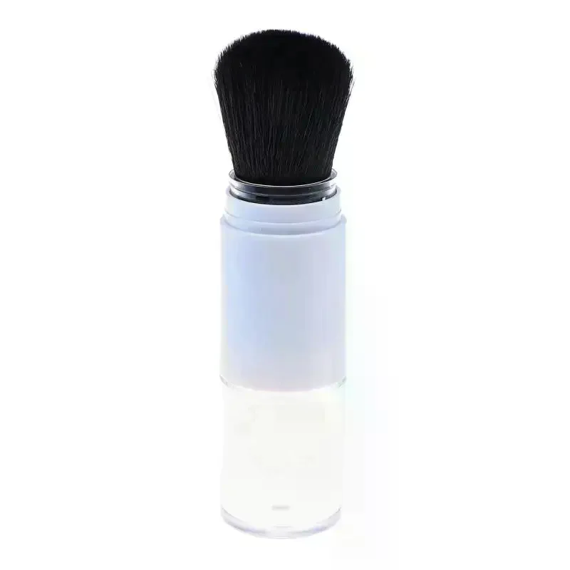 /Kuz/Refillable Loose Powder Brush Soft Dense Synthetic Bristles Protective Cover For Travel Daily Makeup Touch Ups 1Pcs