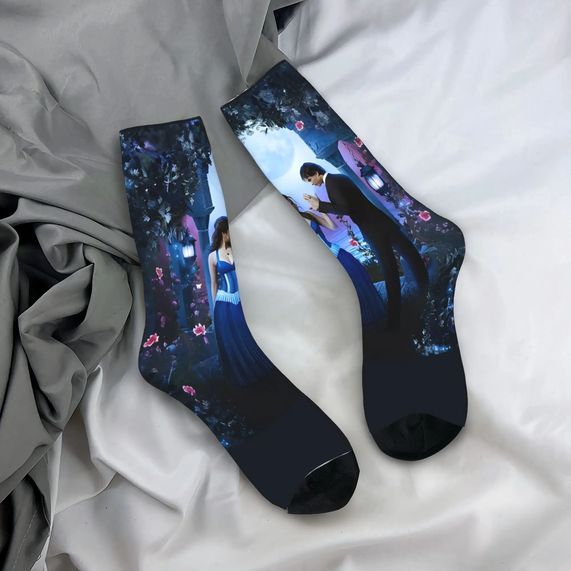 The Vampire Diaries Damon Salvatore Socks Spring  Stockings Funny Men Soft Socks Custom Outdoor Non Slip Socks