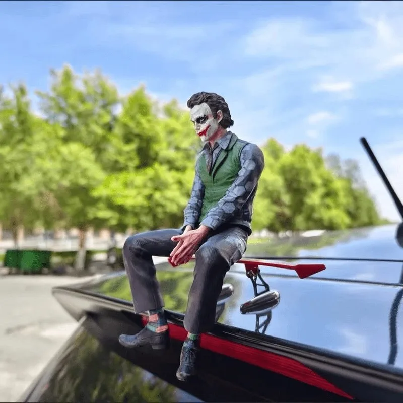 

Clown Heath Ledger Action Figures Car Pendant Spare Box Car Exterior Ornament Doll Decoration Creativity