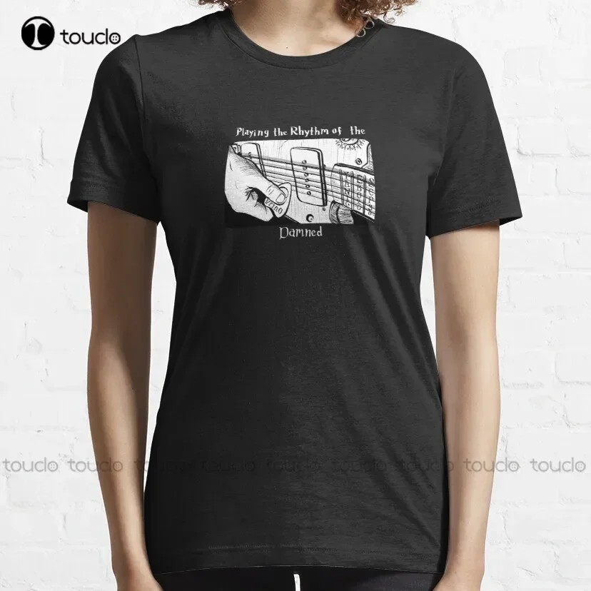 Playing The Rhythm Of The Damned Tri-Blend T-Shirt Dress Shirts For Men Custom Aldult Teen Unisex Fashion Funny New Xs-5Xl New