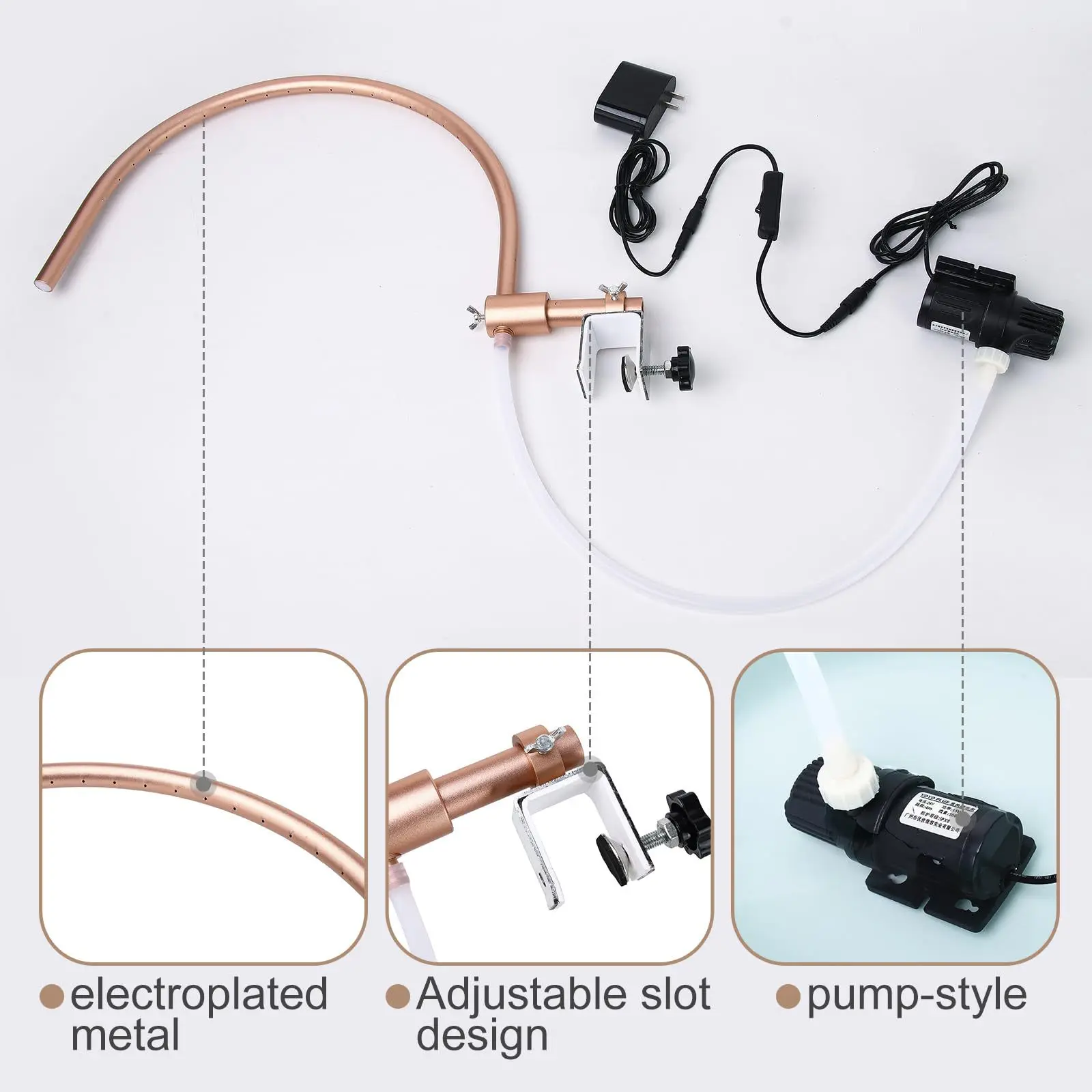 Hair Salon Massage Bed Flushing Accessories Shampoo Basin Water Circulation System