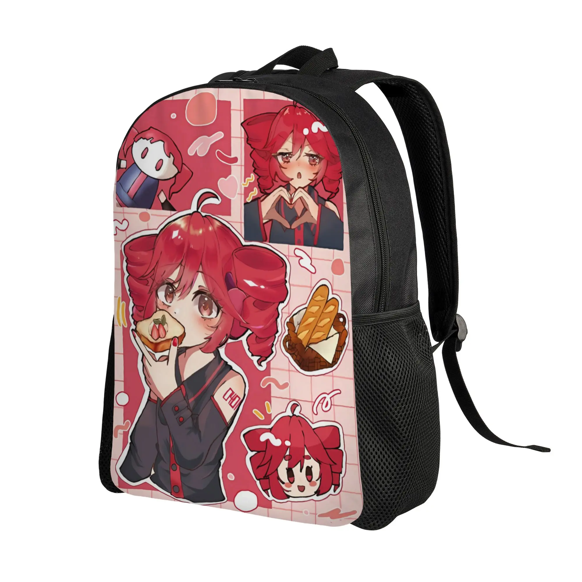 Kasane Teto Scrapbook Manga Backpack Boy  Big Backpacks Polyester Pretty School Bags Hiking Custom Rucksack