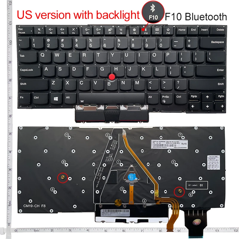 US NEW Laptop Keyboard For Lenovo X1 Carbon 4TH 2016/X1 Carbon 5TH 2017/X1 Carbon 6TH 2018/X1 Carbon 7TH 2019/X1 Carbon 8TH 2020