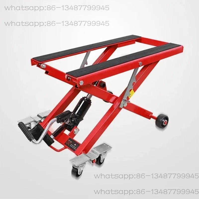 Motorcycle Lifting Equipment Portable Lift Hydraulic Maintenance Household 450KG 110-400MM Lifting Height