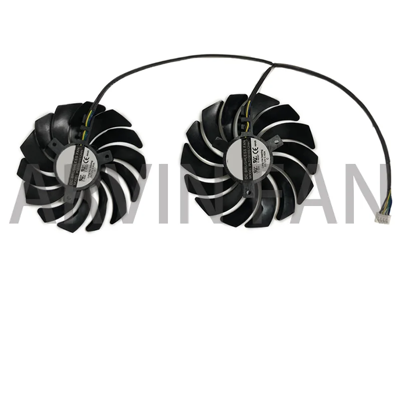 Ventilador VGA GPU Cooler, GPU para GTX 960 950 GAMING GTX1080 1070Ti e 1070Ti, 2pcs por conjunto, Placa gráfica de vídeo armadura