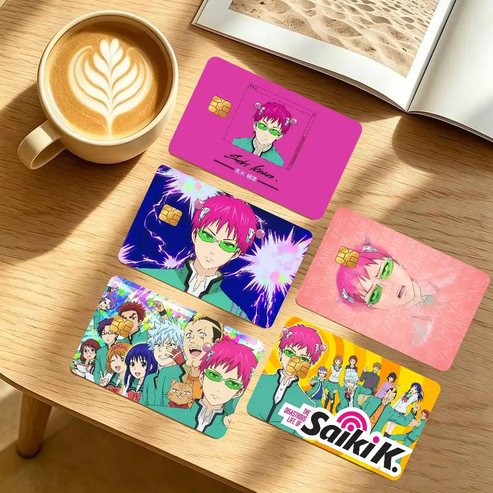 The Disastrous Life of Saiki K  Spend or Save Funny Shell Ultra Thin No Fade Sticker Cover Film for Debit Credit Card