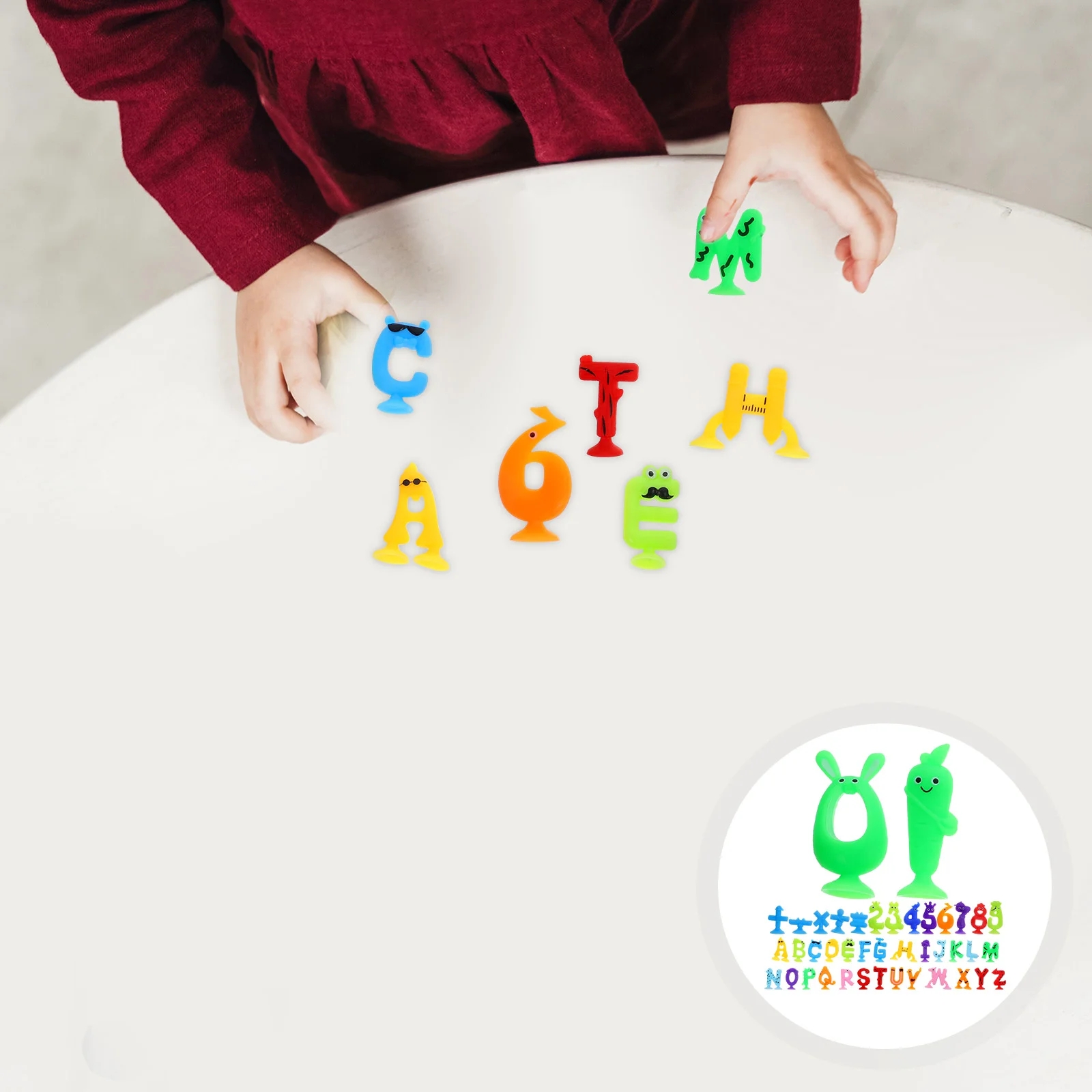 Lettera che succhia divertente gioco di ortografia inglese Prendi il bagno Alfabeto Giocattoli Bambini Lettere cognitive per bambini