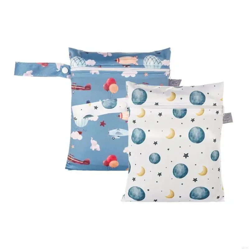 M89C حقيبة حفاضات مبللة مدمجة مقاومة للبقع حقيبة حفاضات قابلة لإعادة الاستخدام حقيبة مبللة سهلة التنظيف وخيار تخزين متعدد متين