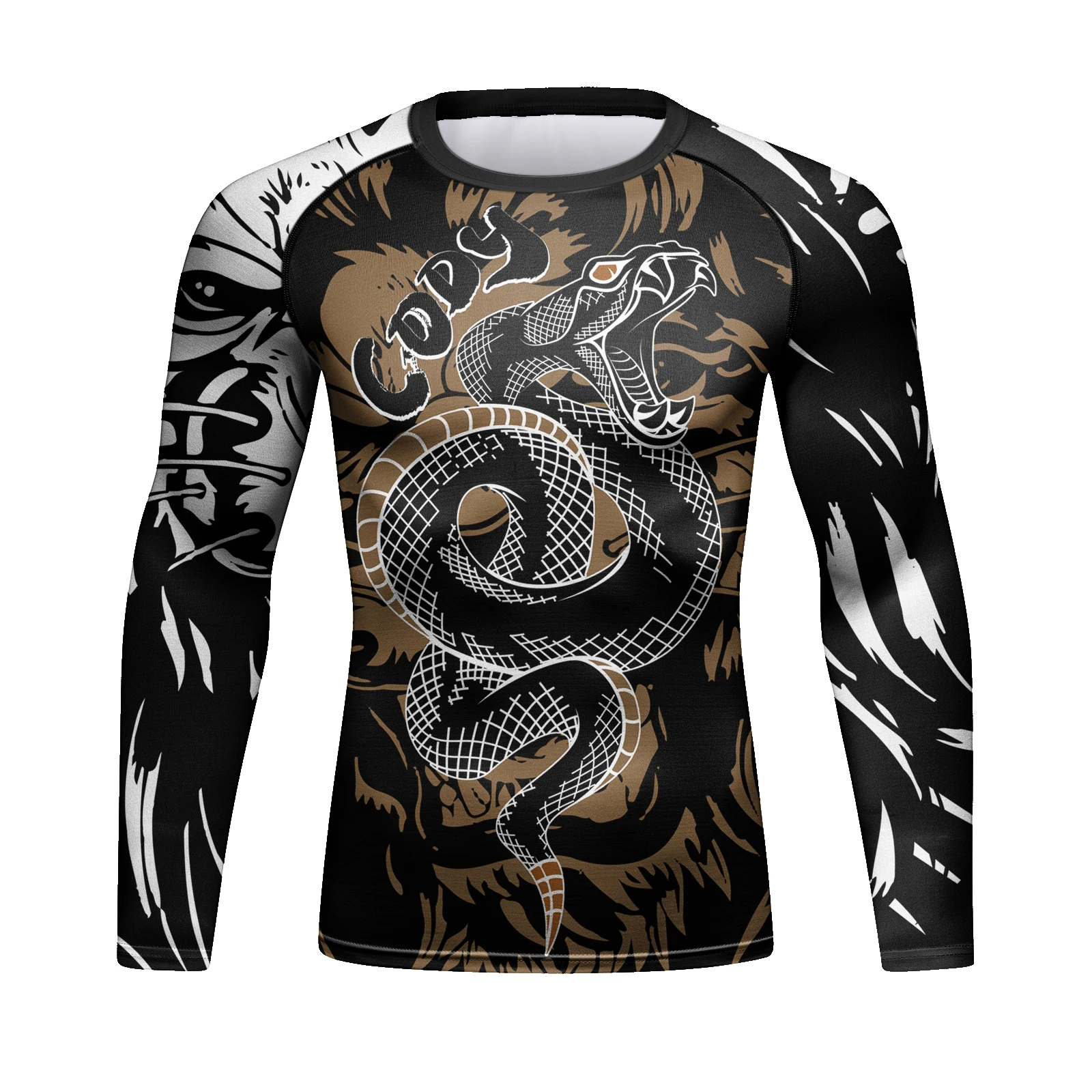 CODY LUNDIN Sublimation y2k Long Sleeve Men T-Shirts Gym Clothing Male Tops Dragon Graphic t shirts For MMA BJJ Rashguard Sets