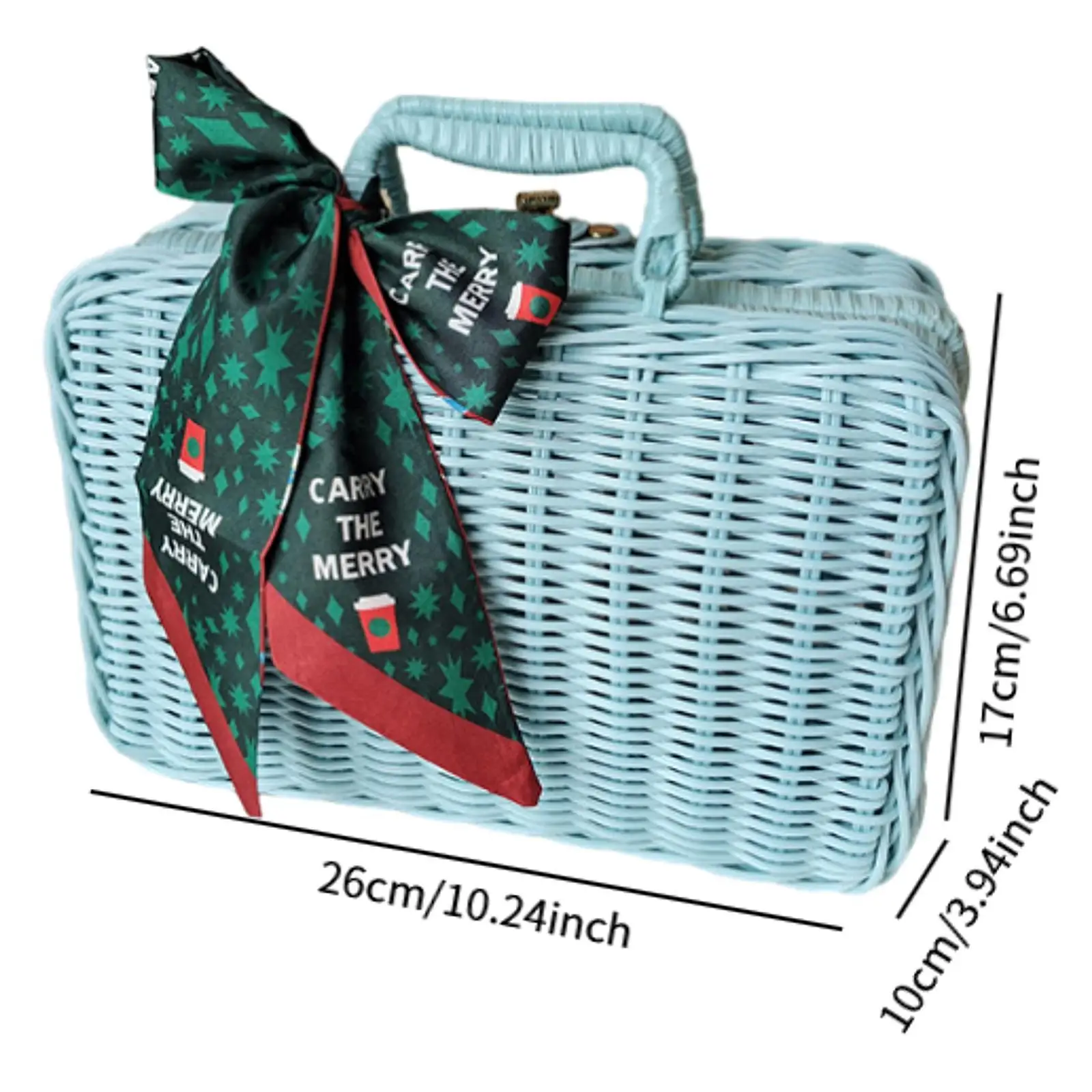 Handgewebter Rattan-Korb, gewebte Rattan-Korbtruhe für Restaurant, Küche, Badezimmer