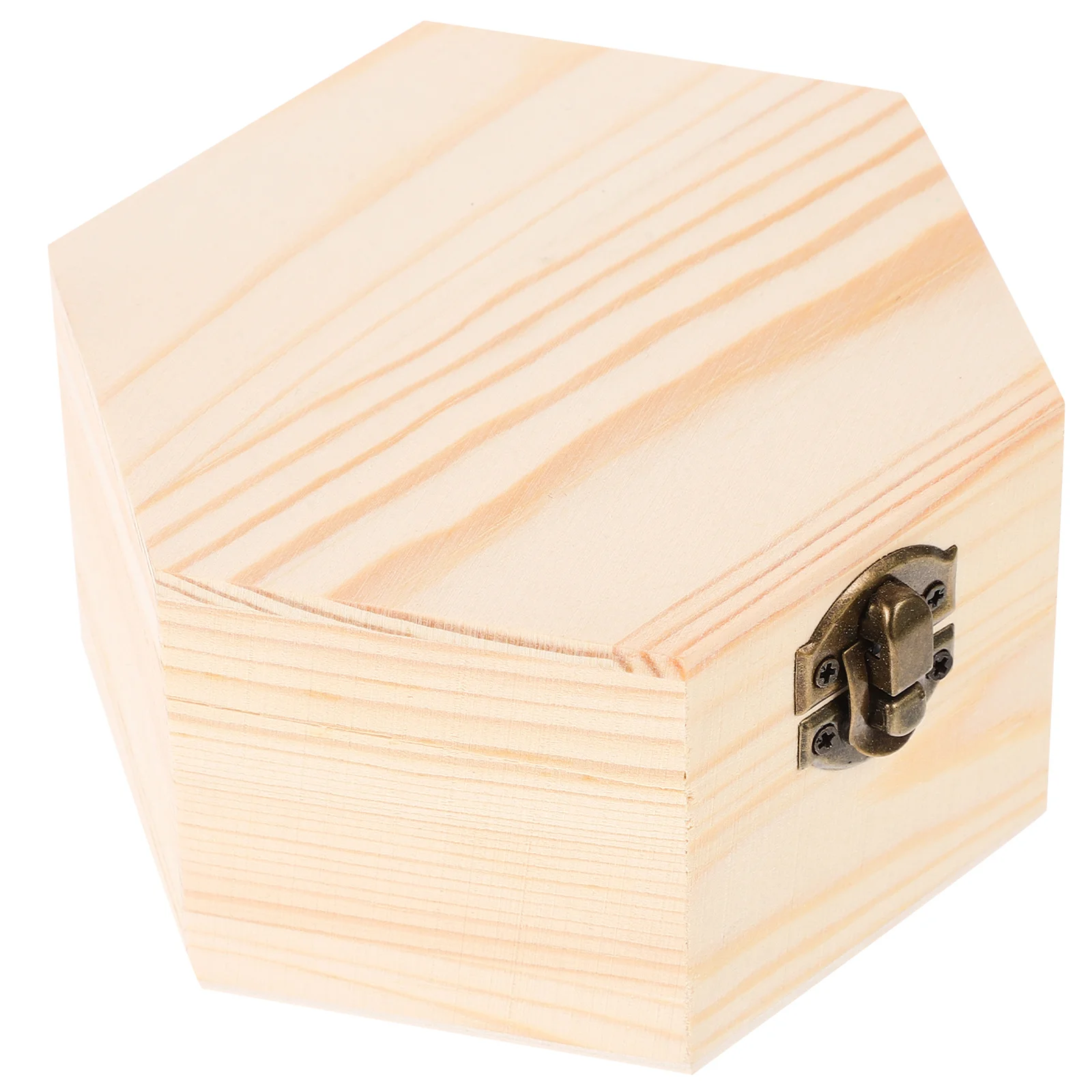 صندوق مجوهرات خشبي منظم حلية مزخرف ريفي هيكل بسيط سهل الفتح وإغلاق صندوق تخزين المجوهرات منظم تذكار