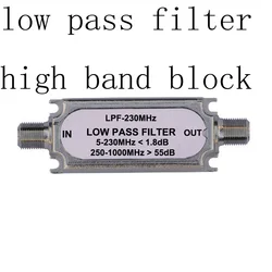 Low Pass Filter Voor Catv Headend Systeem, Blok Hoge Band Frequentie, Aangepast Door Kopers