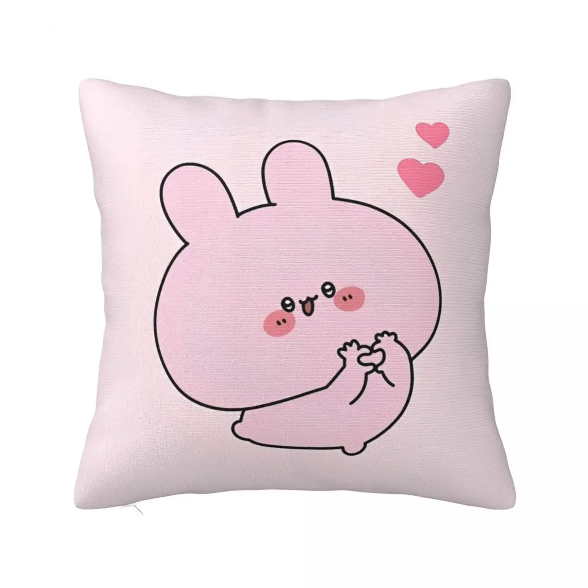 

Asamimichaan Asleep Cartoon Pillow Covers Polyester Bed Car Kawaii Asamimi Cushion Case Cute Decor Pillowcase *