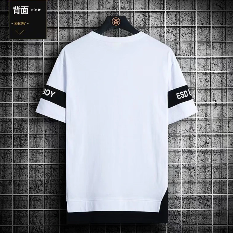 2024 New Men\'s T Shirts Korean Fashion Summer Short Sleeve Print T Shirts Men Casual Harajuku Men Clothing Graphics T Shirts Men