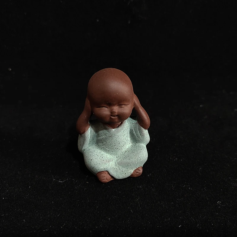 إصّيص سيراميك صغير شاي الحيوانات الأليفة ديكور المنزل البستنة الديكور الحرف الإبداعية قليلا الراهب لطيف التماثيل والحلي المنمنمات Teshouse #5