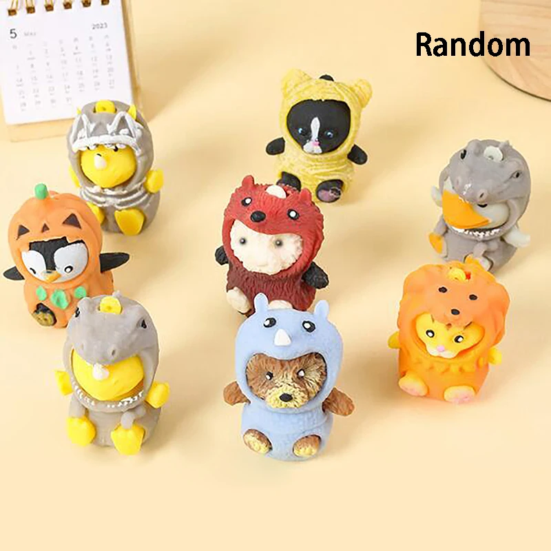 

Kawaii Animal Duck Panda Squeeze Toy Change Clothes Animals Stress Ball Toys Squeeze Toys