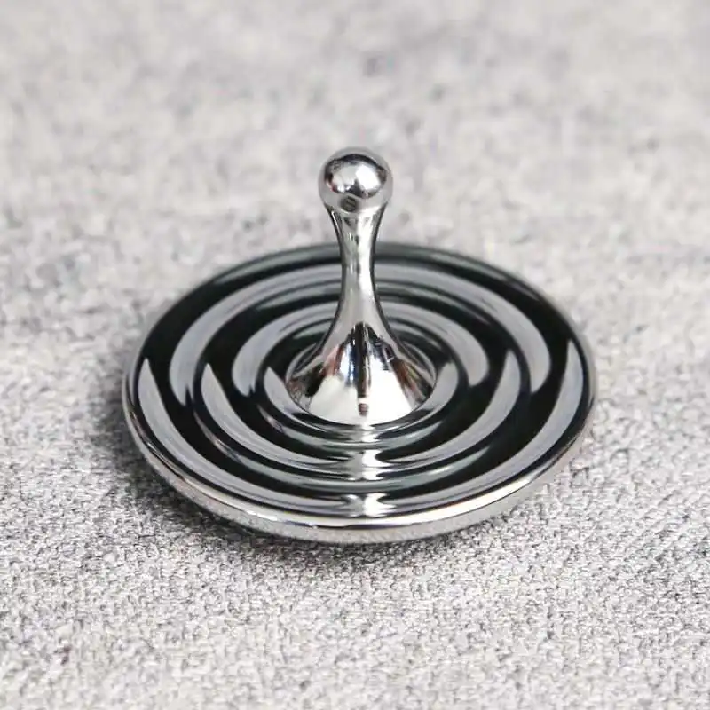 Fidget alívio do estresse brinquedos gota de água em forma de mão girando topo metal desktop giroscópio crianças adultos escritório diversão