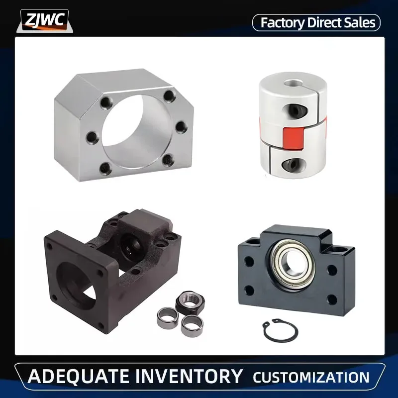 

Ball Screw Support HM12 HM15 Iron Mount + BF12 BF15 + DSG16H DSG20H Nut Housing+XB D30L40 Coupling For SFU1605 SFU2010 BallScrew