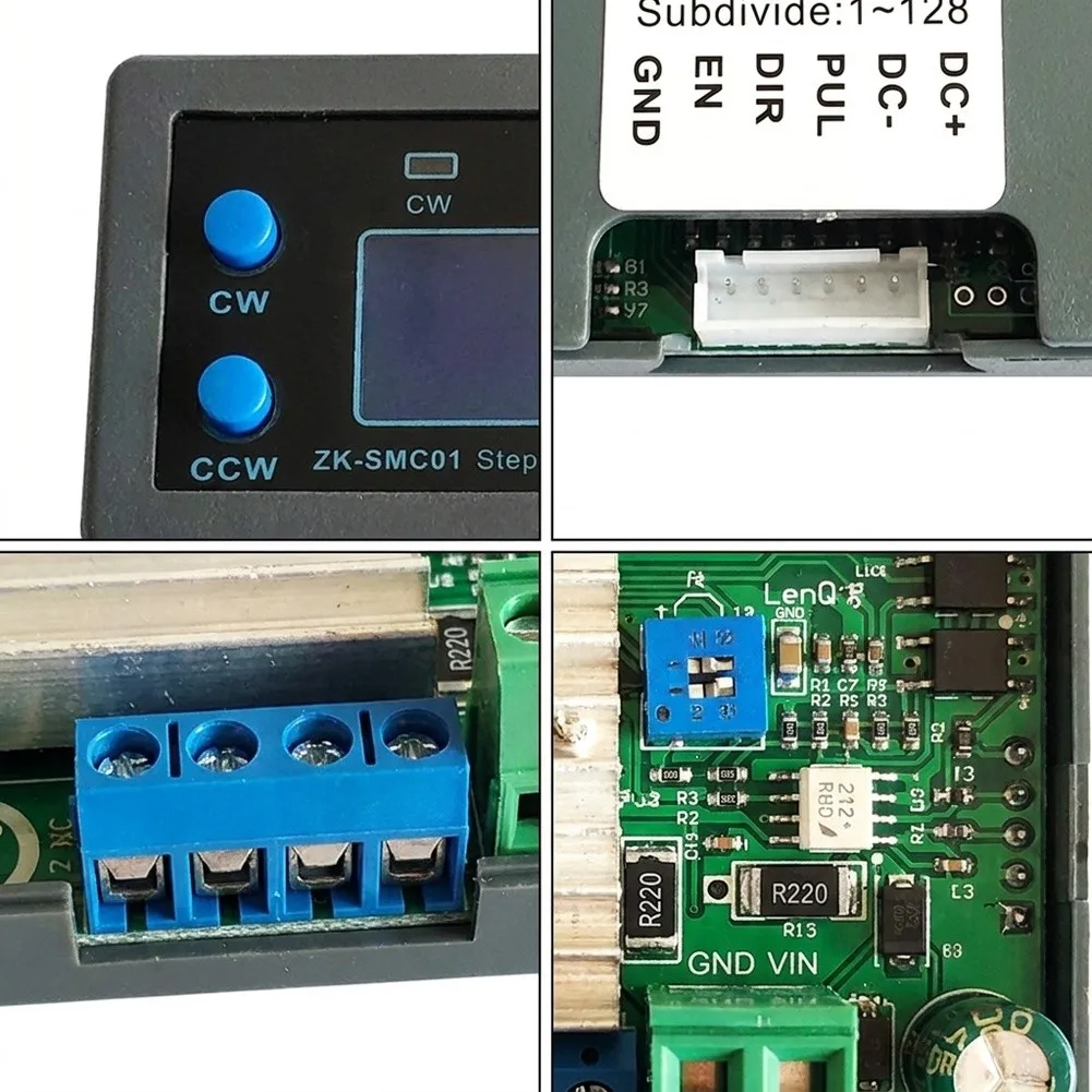 DC 5-30V Stepper Motor Controller With LCD Display Adjustable Direction Delay For CNC Automation Single Drive Module