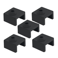 5Pcs 3D Printer MK7 MK8 MK9 Silicone Sock Heater Block Cover for Creality Ender 3/3 Pro/3 V2, Ender 5/5 Plus/5 Pro, CR10 Series