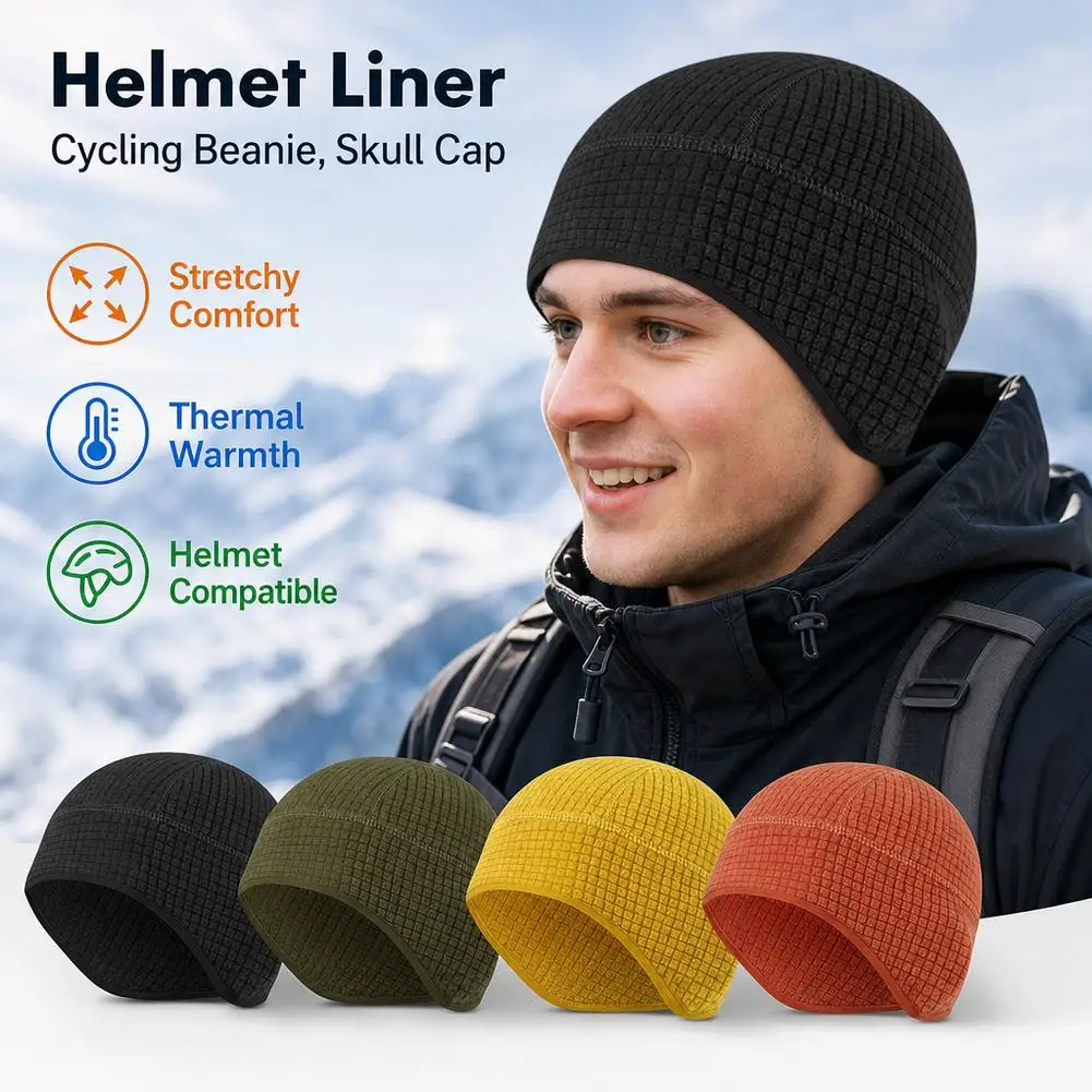 Winter Polar Beanie Hat Warm Cycling Ski Windproof Cap Outdoor Running Tactical Sports Thermal Skull Cap for Men Women