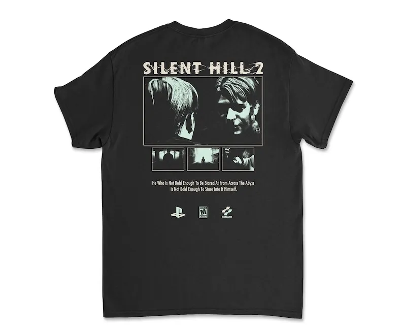 

Silent Hill 2 Videogame Black Retro Gaming T-Shirt Tee