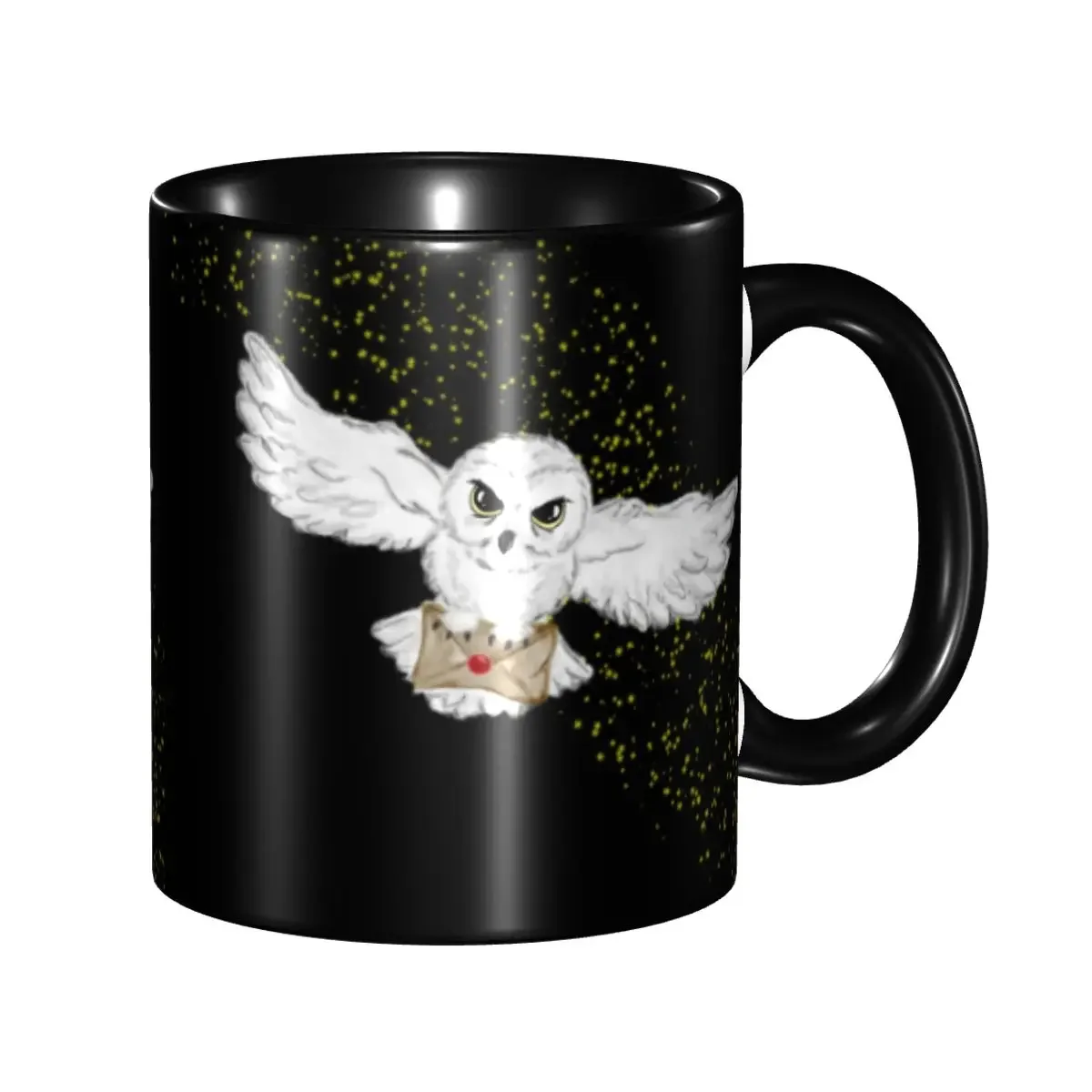 Customized Owl Flight Tote Bag Mug DIY Witch Magic Ceramic Tea Milk Coffee Cup