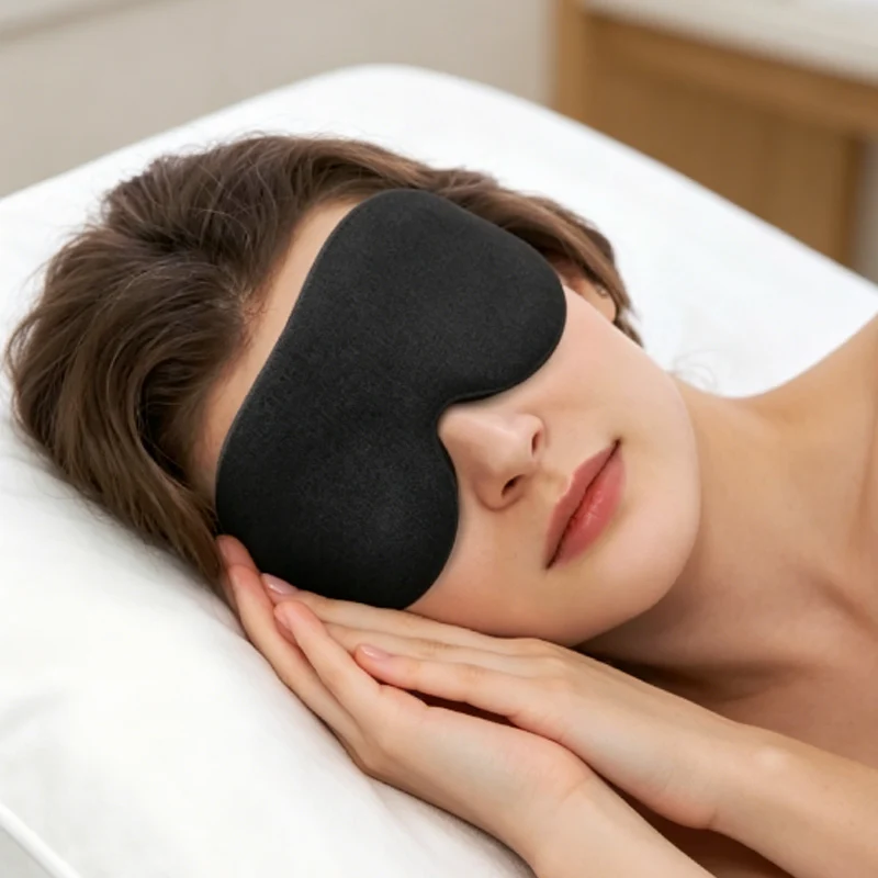 

1pcs Sleep Eye Mask for Side Sleeper, 3D Contoured Cup Sleeping Mask for Men Women, Travel Blackout Night Blindfold Eye Cover