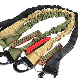 Quick Release Safety Lanyards Tactical Military Quick Release Bag Sling Safety Lanyard Sling Nylon Rope Bungee Strap