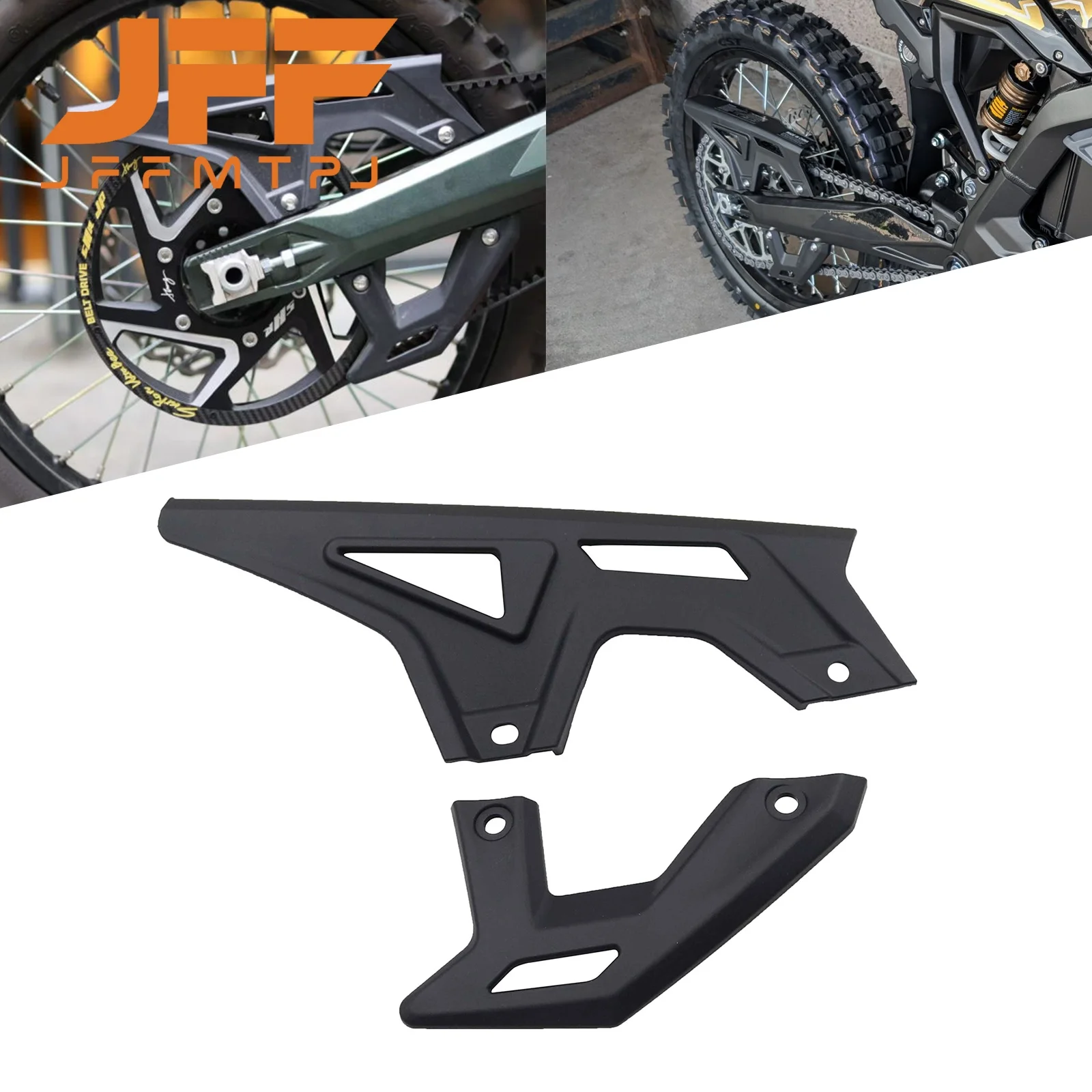 For SURRON Ultra Bee Motorcycle Sprocket Chain Cover Guard Upper Lower Electric Off-Road Accessories Plastic Protective Devices