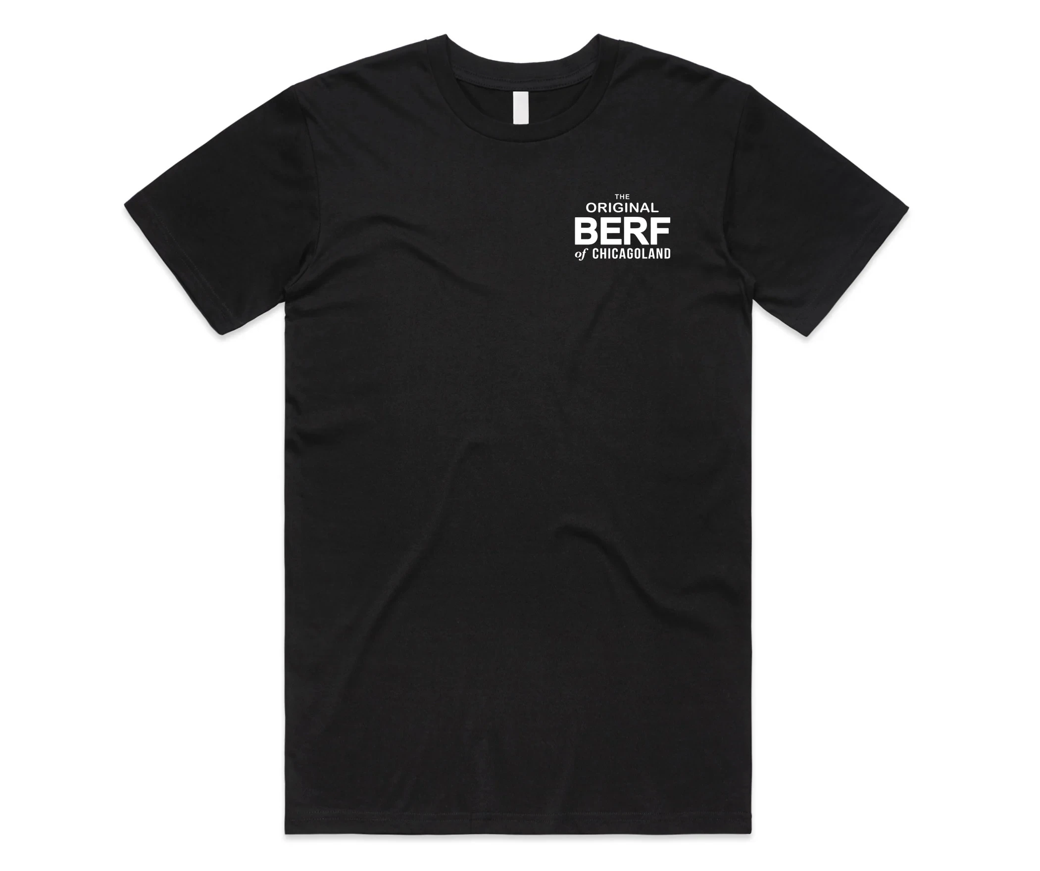 

Men's Casual T-Shirt The Original Berf Of Chicagoland Text Graphic Print Short Sleeve Trendy Tee