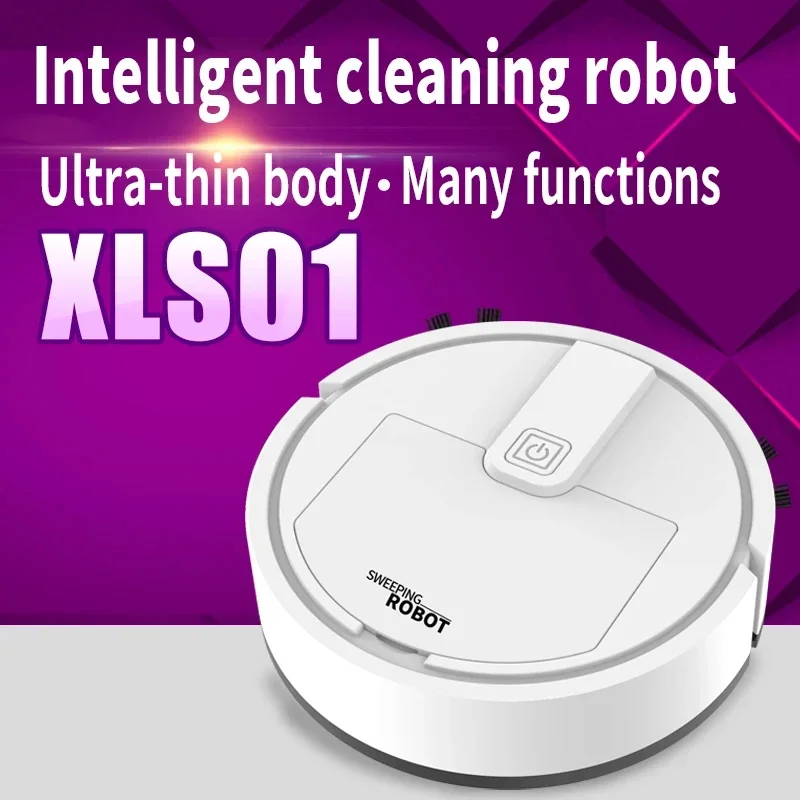 Household 3-in-1 Intelligent Sweeping Robot USB Charging Sweeping Machine Dust Hair Pet Hair Vacuum Home Appliance Gifts