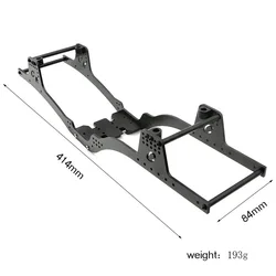 LCG Carbon Fiber Chassis Kit Frame Rail Skid Plate Body Post for Axial SCX10 I II III Capra 1/10 RC Crawler Upgrade Parts