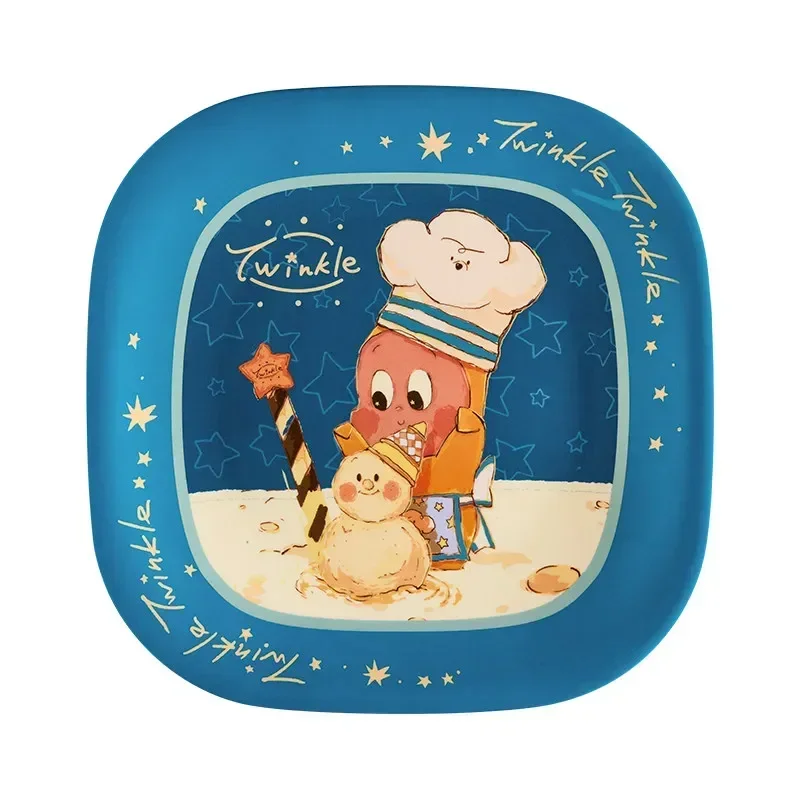 

POPMART Серия Twinkle Twinkle Moon Gelato: Квадратная тарелка, посуда, игрушки-сюрпризы в закрытых коробках, милые аниме-фигурки, украшения, подарки