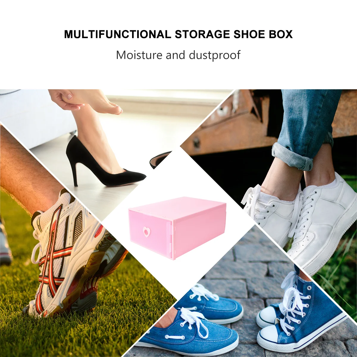 3 Pcs Shoe Storage Box Rack Organizer Toys Container Sneakers Case Stocking Loafers Drawer Cabinet