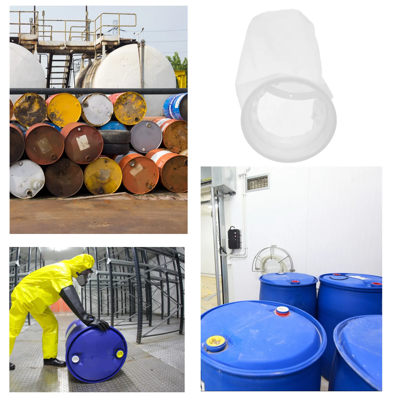 Ibc Tote Nylon Filter Lid Screen Venting Ton Barrel Cover Tote Tank Lid Breath Cover Rainwater Barrel Leaf Catcher Liquid Filter
