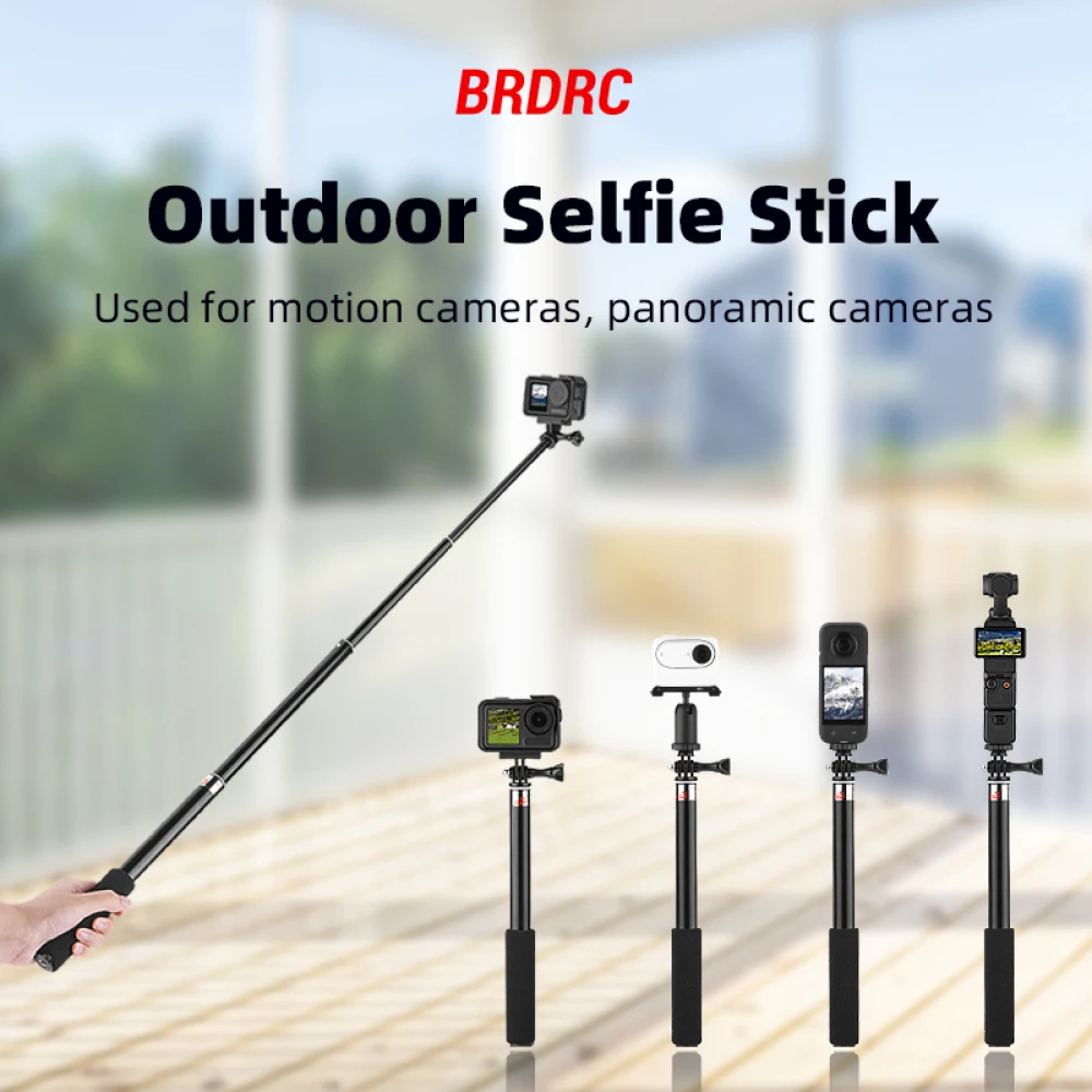 

Selfie Stick For DJI OSMO POCKET 3 For Panoramic Action Camera Extension Rod Camera Accessories Telescopic Selfie Stick