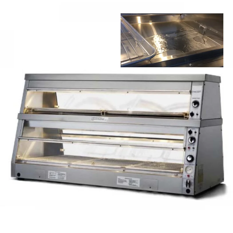 

Electric KFC Fast Food Restaurant Equipment Counter Top Vertical Chips Warmer