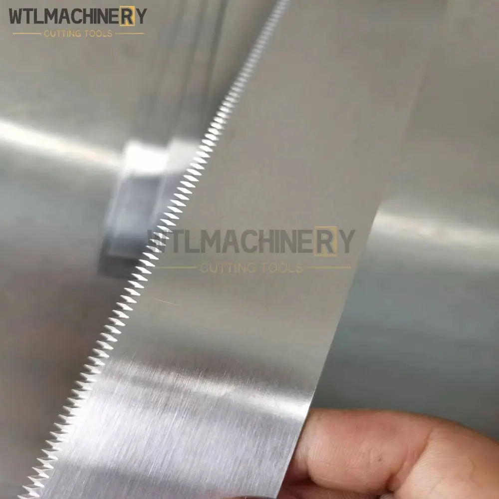 5Pcs Cutting Tooth Blade Length 700mm Stainless Steel For Food Sealing Machine (Length*Width*Thickness-Pitch of Teeth) Unit:mm