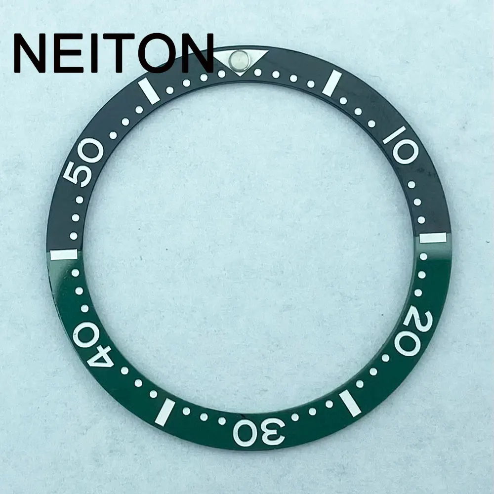 Neiton-メンズウォッチ、交換用アクセサリー、フェイスインサート、34mm、36mmのセラミックベゼルインサート