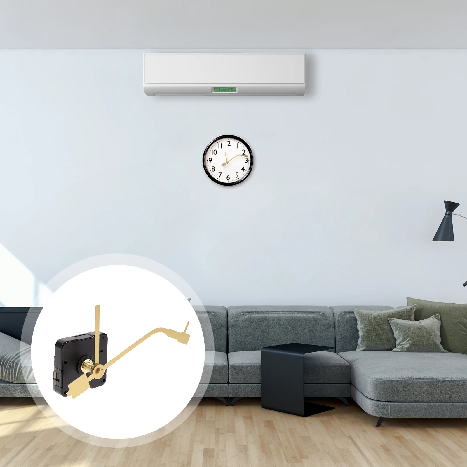 

1 set 1 Set Silent Movement Kit For Wall Clock Mechanism Replacement Diy High Precision Mute Clock Motor Parts Durable