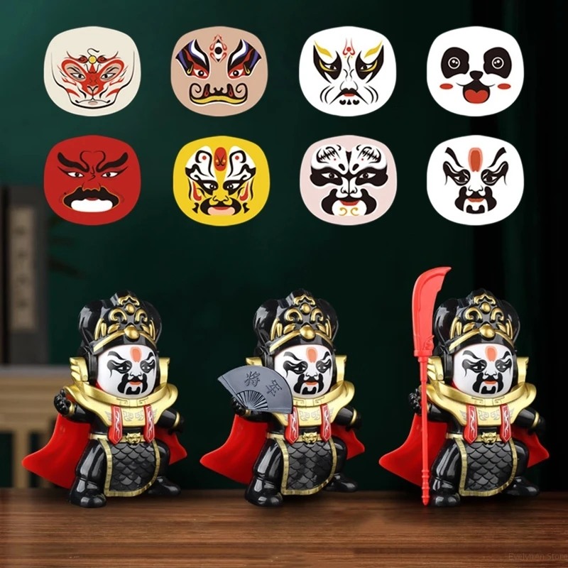 Sichuan Opera Face Changing Doll Chinese Style Creative Face Changing Panda Figurine Mask Shifting Puppet Decor Christmas Gifts