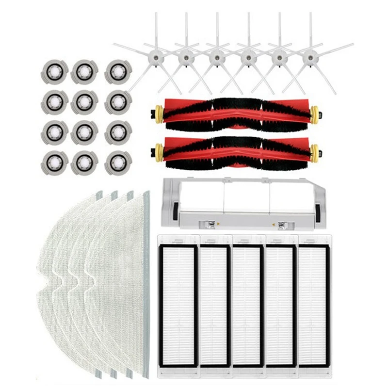

Комплект уборочной щетки, основная боковая щетка, Hepa фильтр, Швабра для Xiaomi Roborock S5 S50 S5 Max S6 S6 Maxv S6 Pure