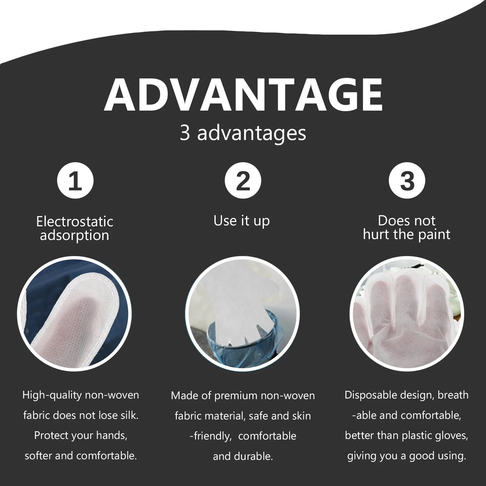 

1 set 1 Set Disposable Cleaning Gloves Dust Removal Non-Woven Fabric Home Cleaning Handheld Tool For Furniture Surface